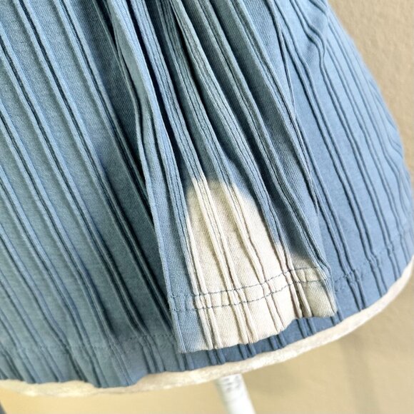 Adriane Dilafield Vtg Y2K Blue Beaded Bow Long-sleeved Top - Picture 3 of 8